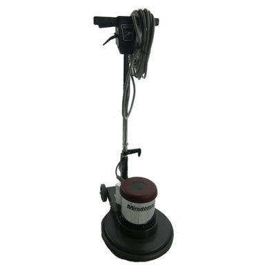 Standing Floor Burnisher with cord wrapped around the handle