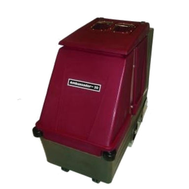 Large red carpet cleaning machine 
