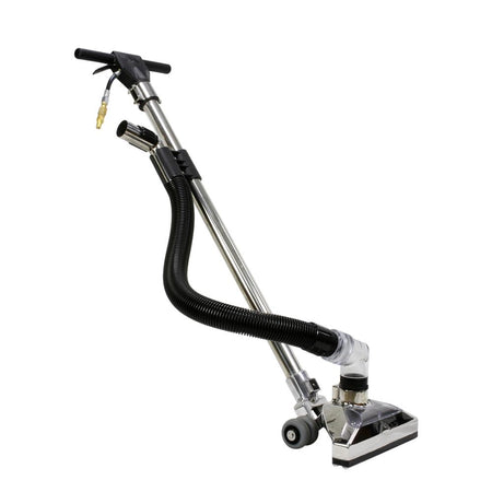 Bentley_Wand_Handle_Down Floor cleaning machine with a long hose on a white background