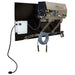Machine with hoses and connectors on a white background