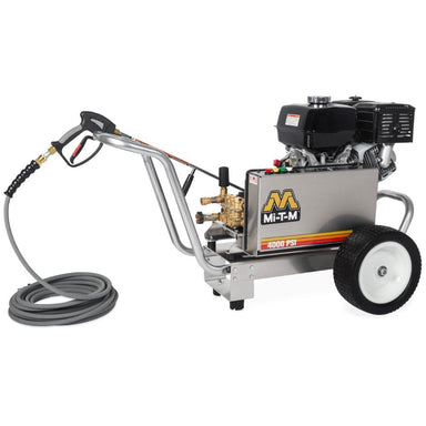 MI-T-M pressure washer on a white background