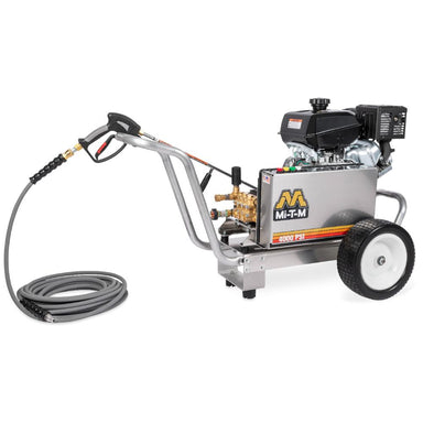 MI-T-M pressure washer on a white background