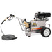 Pressure washer with hose on a white background