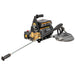 Pressure washer with lance and hose on a white background