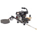 Pressure washer with hose on a white background