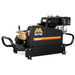 Black pressure washer with visible branding on a white background