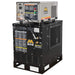 MI-T-M industrial air compressor on a white background