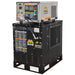 MI-T-M industrial air compressor on a white background