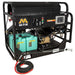 Mi-T-M pressure washer with hoses on a white background