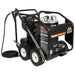 Pressure washer with visible brand logo on a white background