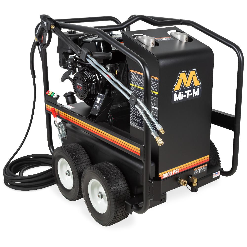 Mi-T-M pressure washer on a white background