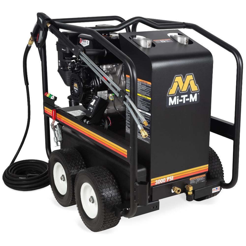 Mi-T-M pressure washer on a white background