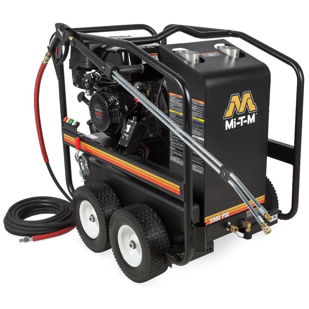 Mi-T-M pressure washer on a white background