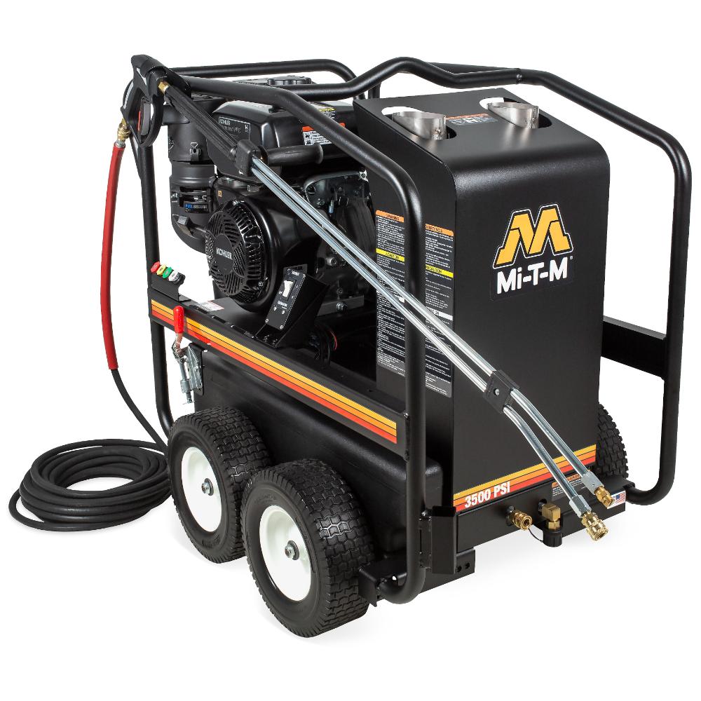 Mi-T-M pressure washer on a white background