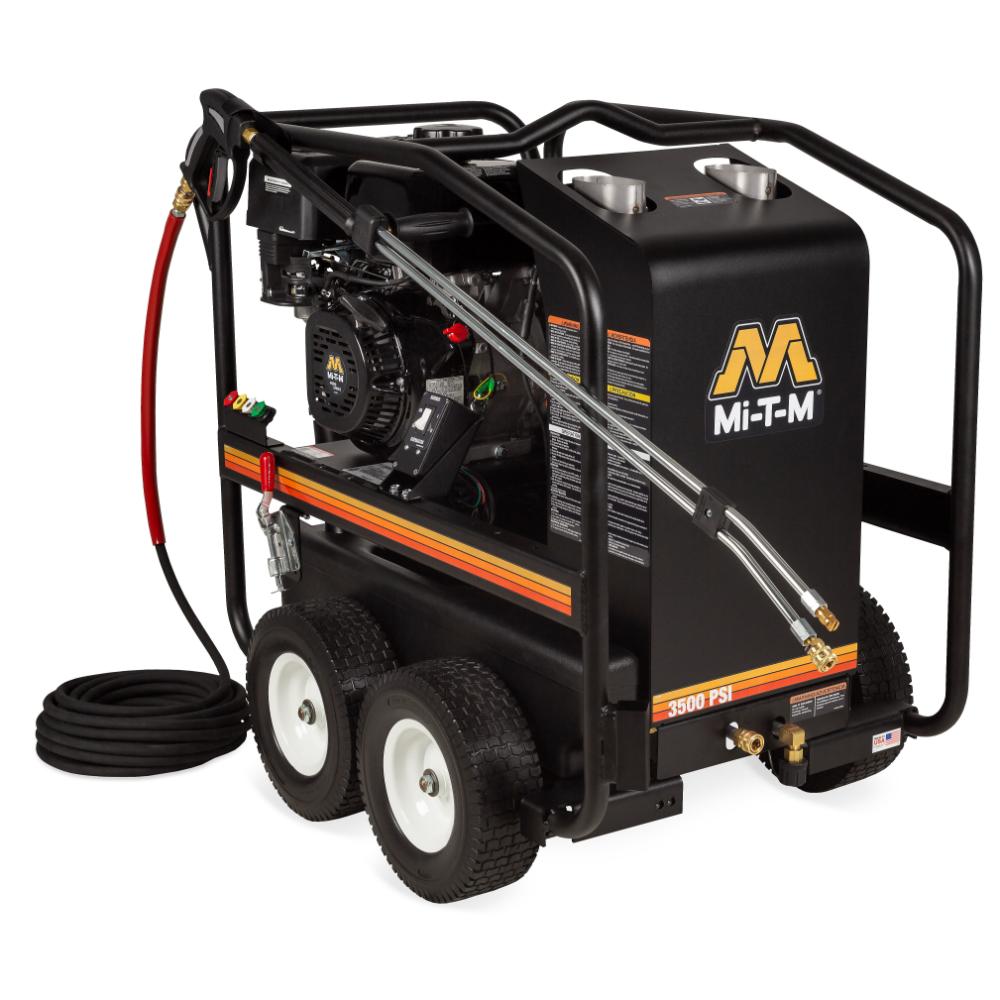 Mi-T-M pressure washer on a white background
