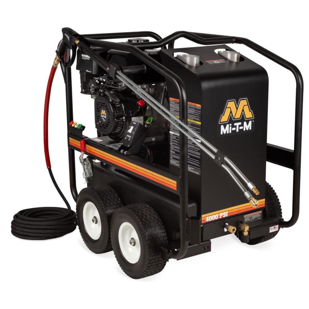 Mi-T-M pressure washer on a white background
