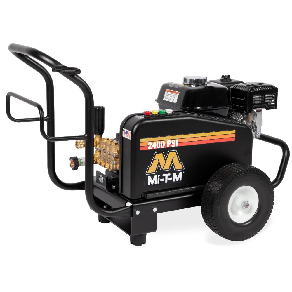 Mi-T-M pressure washer on a white background