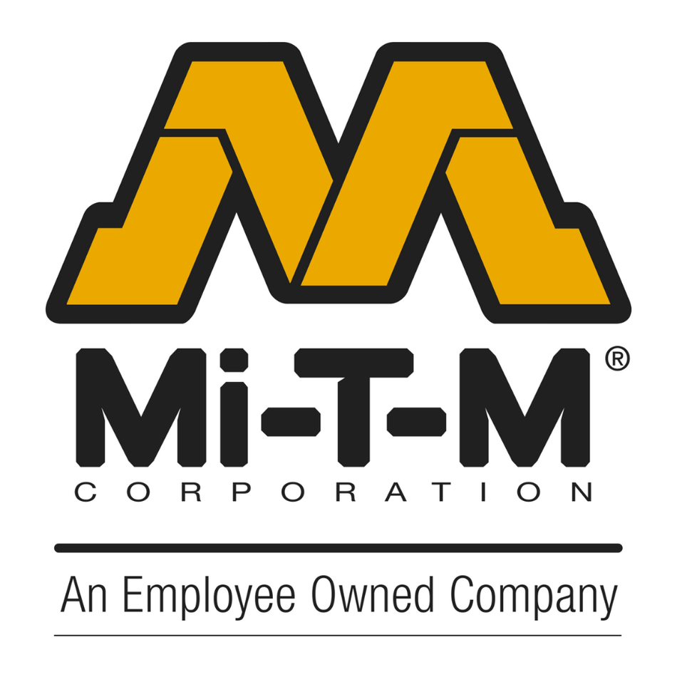 Logo of Mi-T-M Corporation with a yellow 'M' on a white background