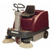 Red Minute man kleen sweep 47 floor sweeper with dual sweep attachments on the bottom chassis 