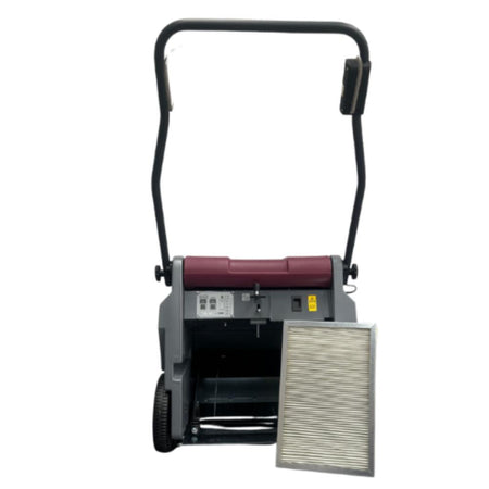 MinuteMan Kleen Sweep 25W Front Cleaning machine with filter on a white background