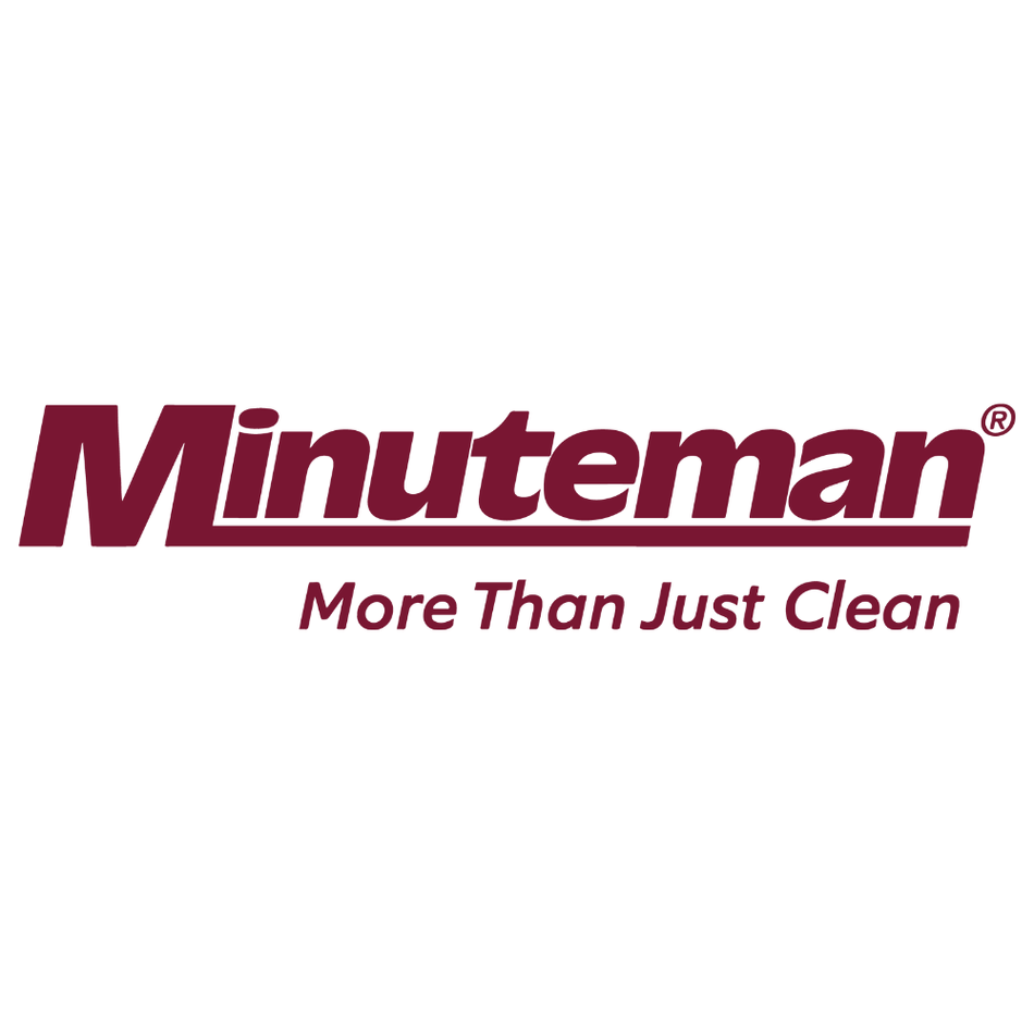 Minuteman logo with tagline 'More Than Just Clean' on a white background
