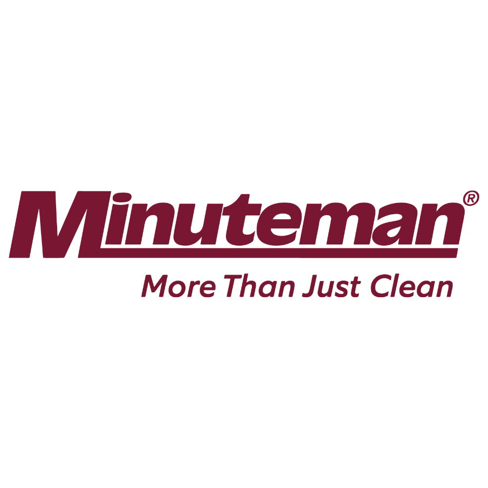 Minuteman logo with tagline 'More Than Just Clean' on a white background