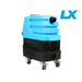 Blue and black cleaning machine with LX logo on a white background