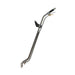 Metal tool with curved end and handle on a white background