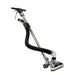 Floor cleaning machine with a long hose on a white background