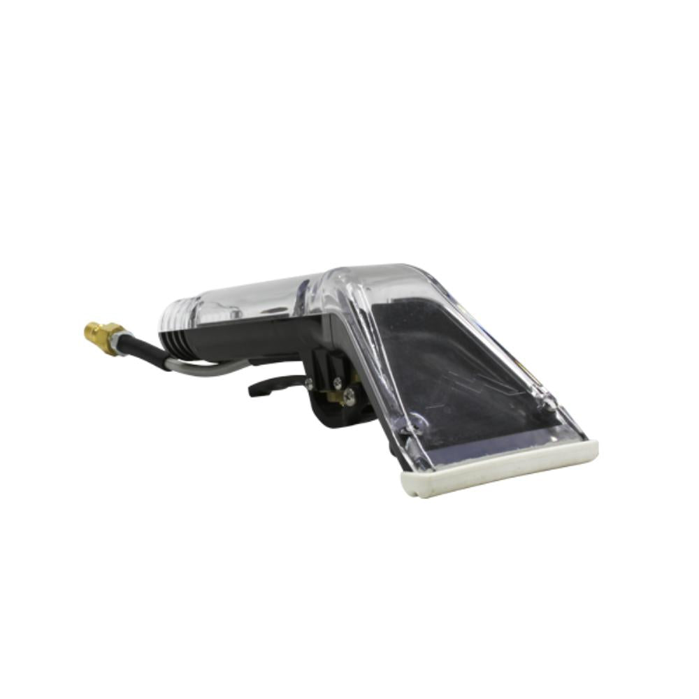 Transparent wand with black interior on a white background