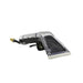 Transparent wand with black interior on a white background