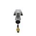 Metallic spray nozzle on a white background