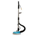 Mytee-8904-Spinner Floor cleaning machine with blue base and black hose on a white background