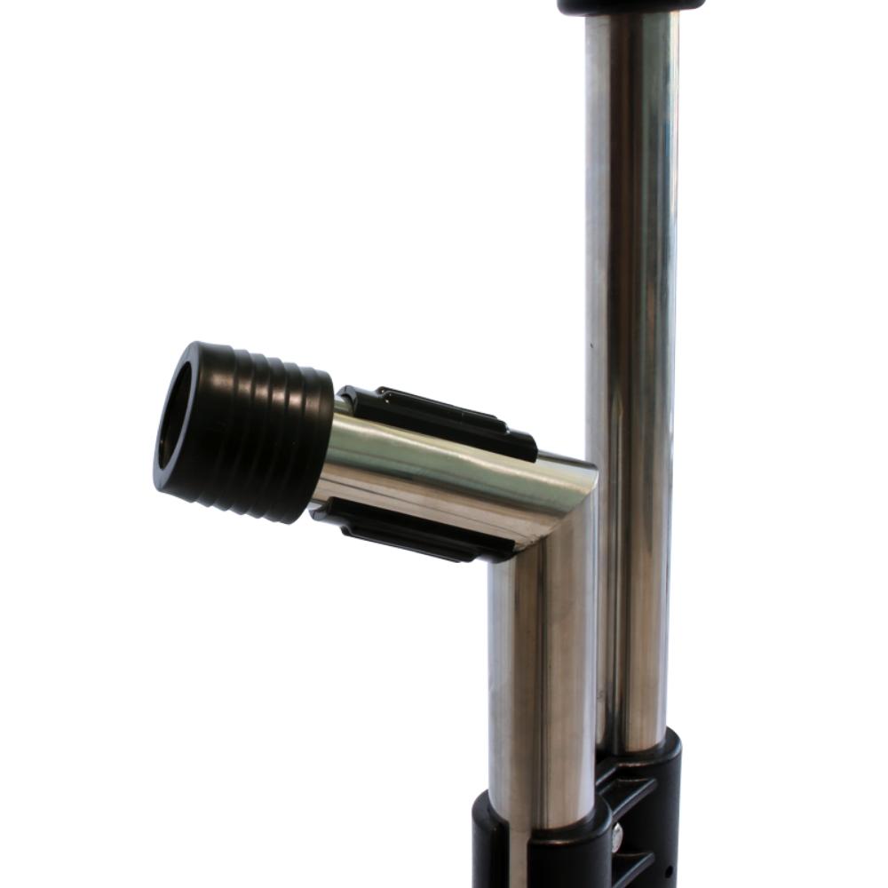 Mytee-8904-Spinner Metal stand with adjustable leg on a white background