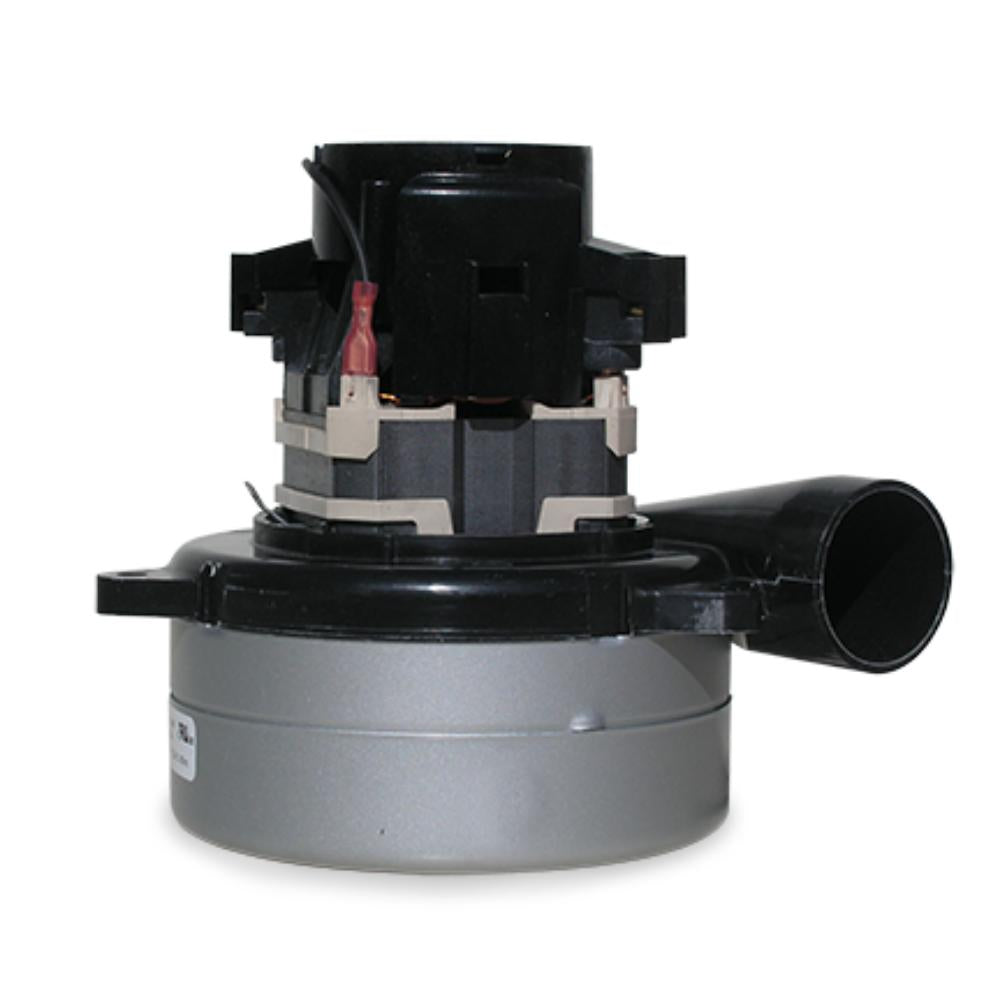 Vacuum cleaner motor assembly on a white background