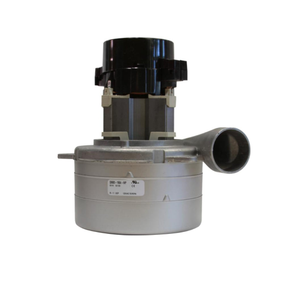 Mechanical device with a cylindrical body and black top on a white background