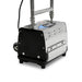 Black and silver machine with a visible brand logo on a white background
