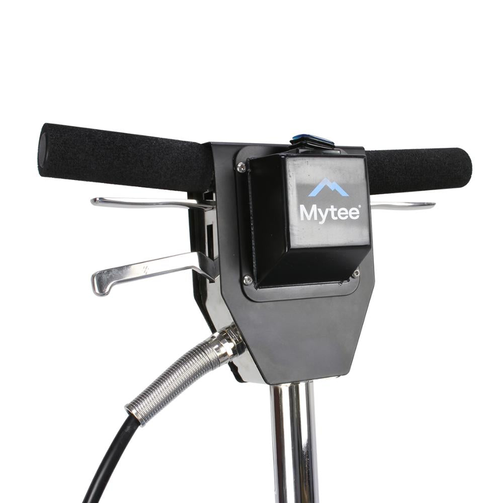 Mytee device with black handles and a visible brand logo on a white background