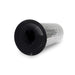 Cylindrical filter with black outer rim on a white background