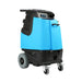 Blue and black cleaning machine on a white background