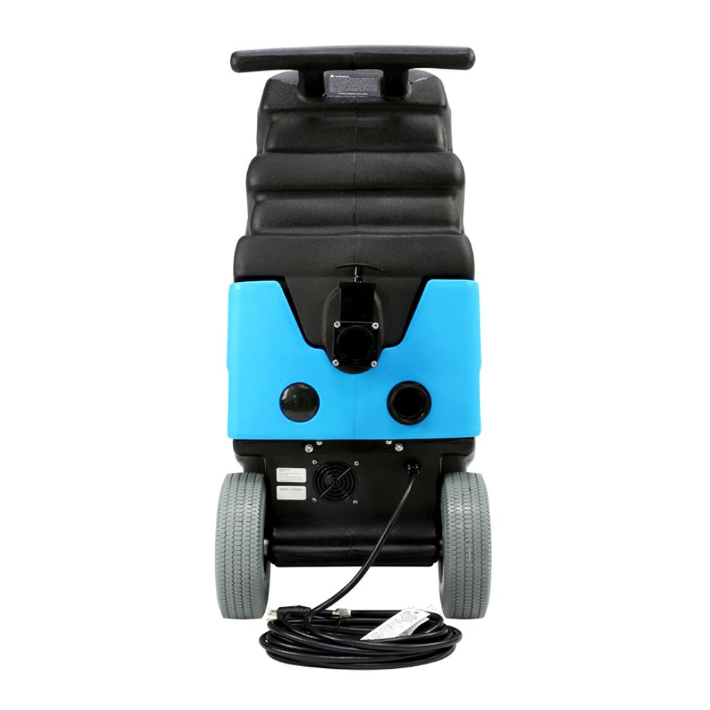 Blue and black Mytee-HP120 carpet cleaner on a white background