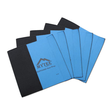 Blue and black heat shrink wrap with MYTEK branding on a white background