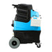 Blue and black Mytee-LTD3 cleaning machine with a white container on a white background