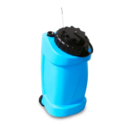 Blue and black sprayer on a white background