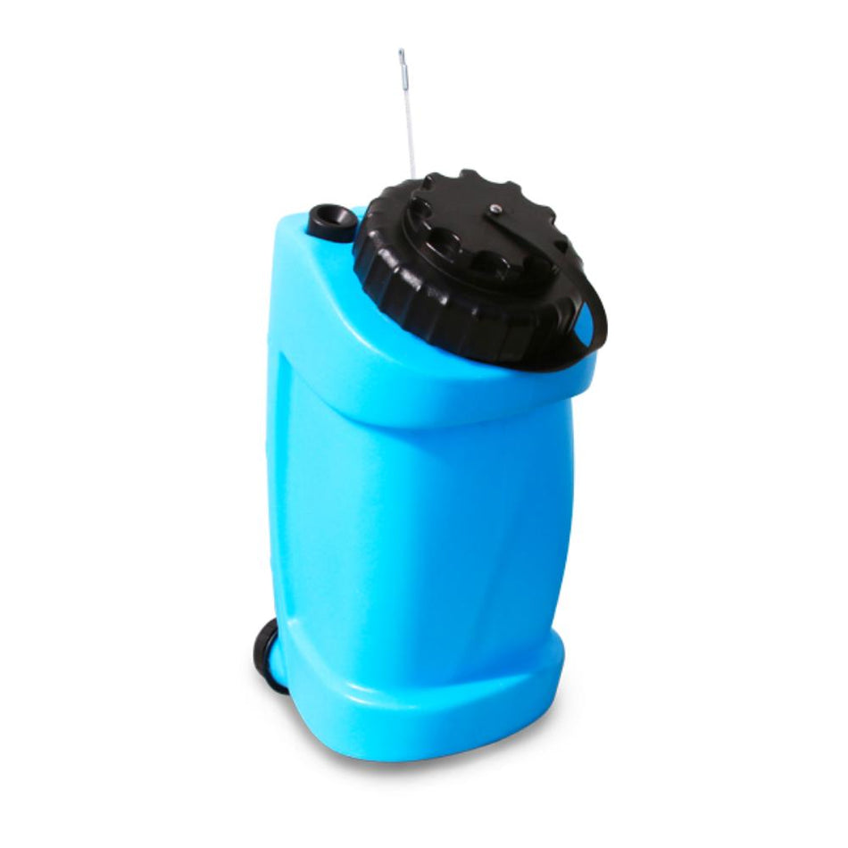 Blue and black sprayer on a white background