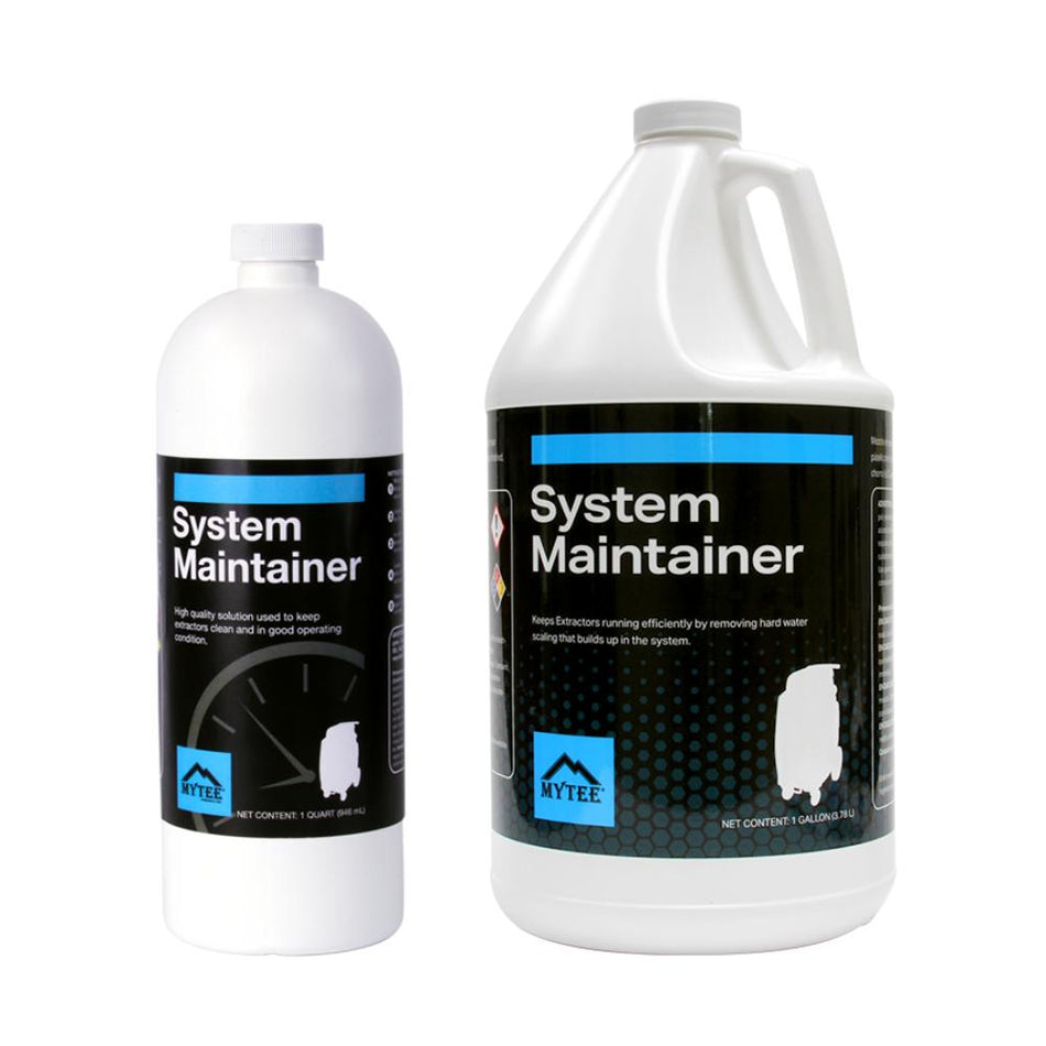 Two bottles of MYTee System Maintainer on a white background
