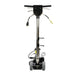 Mytee-TREX-JR-Rotary_Extractor Floor cleaning machine with a black handle and wheels on a white background