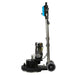 Floor polishing machine on a white background