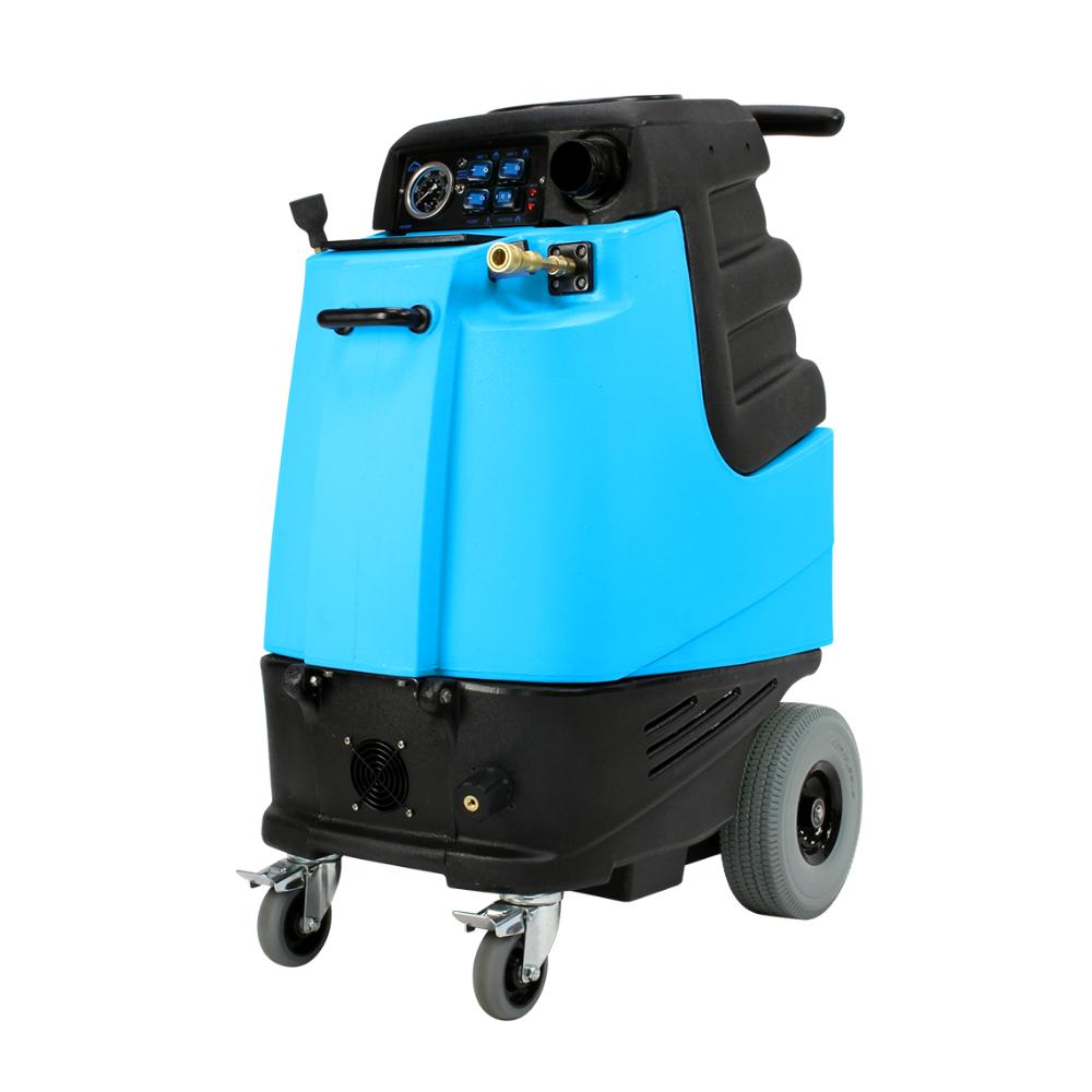 Blue and black Mytee 1003DX Speedster carpet cleaner on a white background