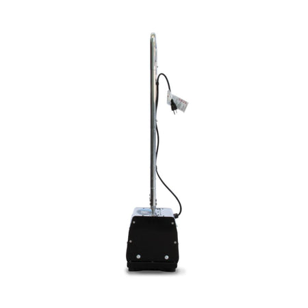 Mytee_CRB_Carpet-Shark Black and silver lamp on a white background